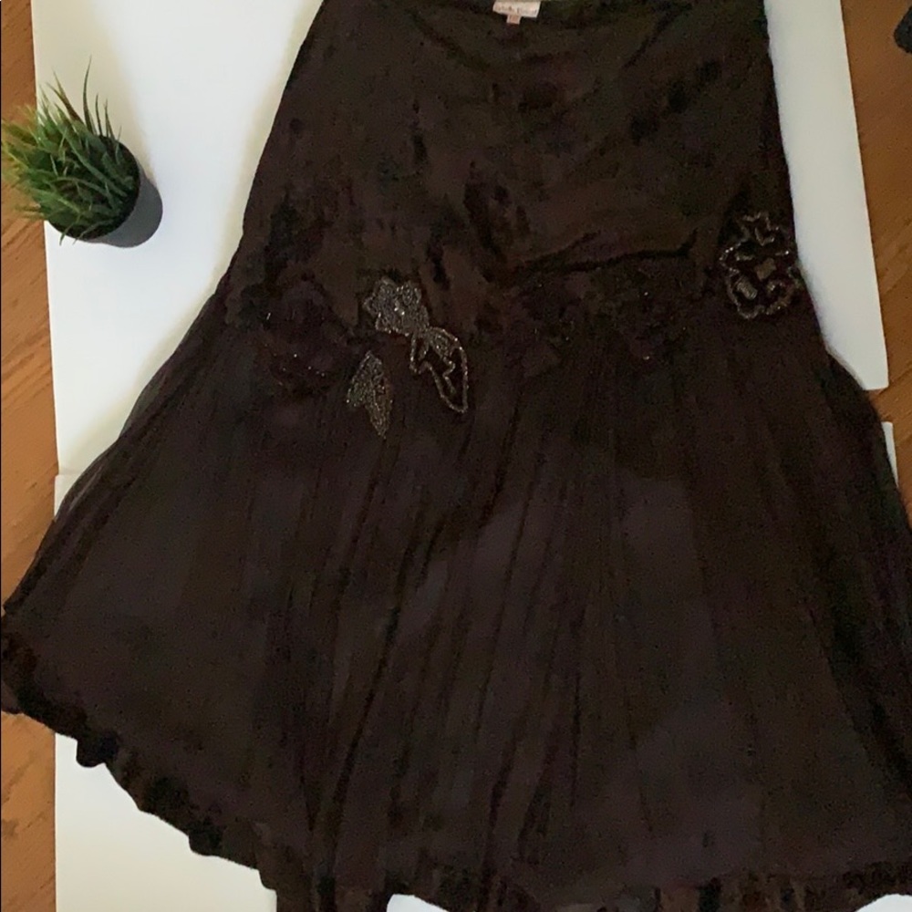 Velvet and chiffon skirt, worn only once
